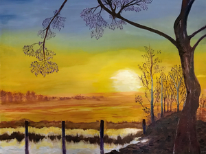Modern-Impressionistische schilderijen in olieverf of acryl