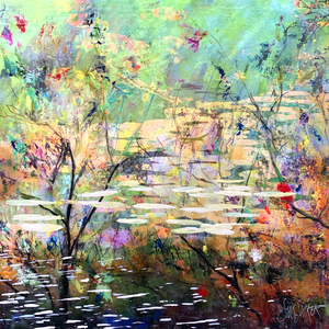 Nieuwe encaustic mixed media schilderijen in bijenwas, inkt en pigment