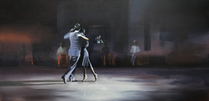 een collectie schilderijen geïnspireerd door de Argentijnse Tango
