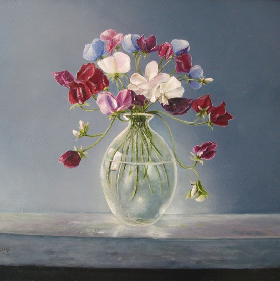 10 Vaasje met lathyrus.