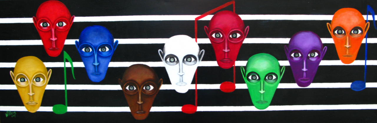 5 Dancing faces