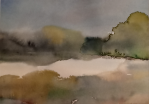 Mijn aquarellen zijn spontane spinsels en verzinsels, een spel van kleur en water. Vaak dienen zij als inspiratie voor groter werk in acryl of pastel.