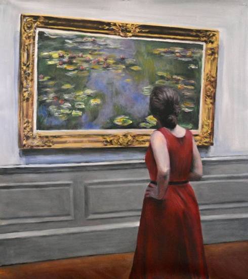 Watching Monet waterlillies