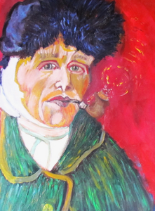 Visionair post-impressionisme – knipoog naar Van Goghs eigen stijl, maar dan geïnterpreteerd via een hedendaagse, persoonlijke visie.