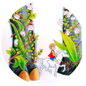 Als schrijver is er niets leuker dan je eigen werk illustreren. De definitie van een illustratie is 'een visuele toelichting bij een verhaal', wat betekent dat je als illustrator een compleet nieuwe emotionele laag kunt toevoegen aan de woorden op die pagina. Ik ben en blijf een beelddenker. Het omslag voor PAAZ ontwierp ik al tijdens het schrijven en mijn kinderboeken begonnen als gekrabbelde plaatjes. Plaatjes bij praatjes maken, ik hou ervan!