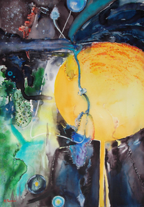 ook in aquarel bestaan interessante abstracten - levenscyclus