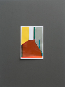 Serie studies in transparant gekleurd zelfklevend folie.