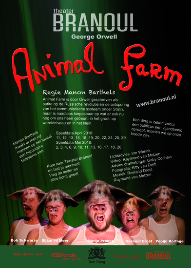 Animal Farm, theater Branoul speellijst