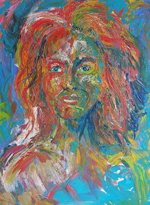 Serie Vrouwen levens. Schilderijen, acryl op doek. Te koop