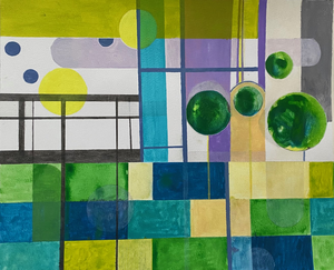 Werk op papier, acryl en soms pen.