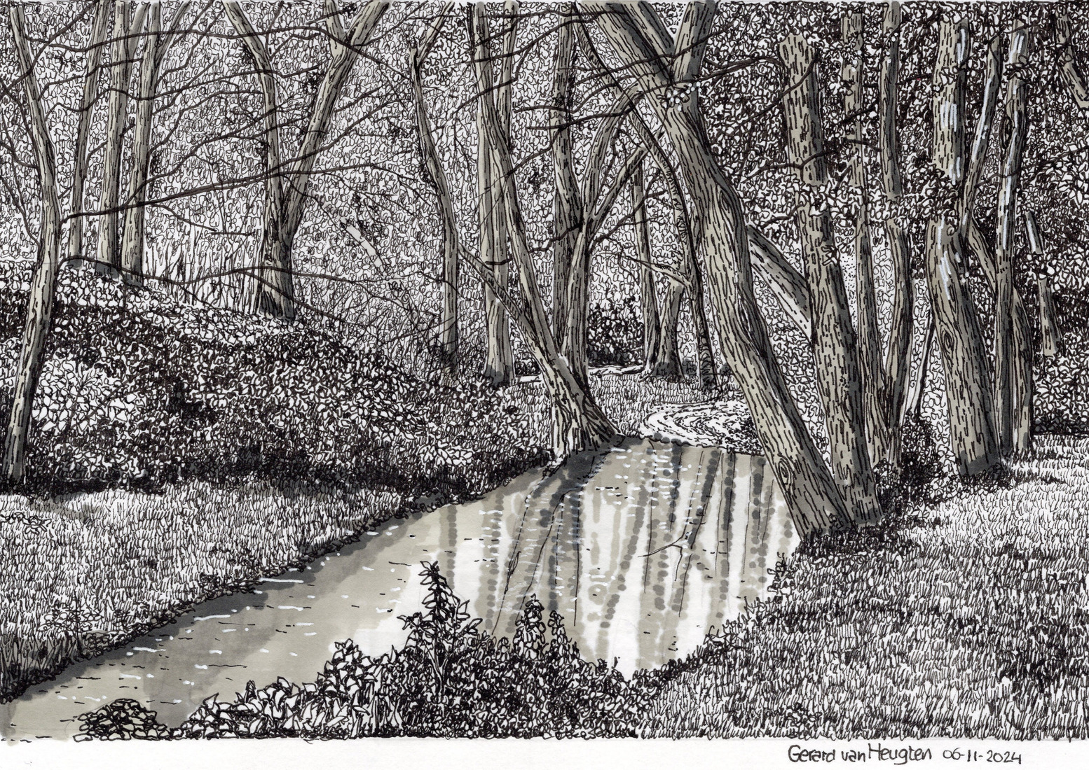 Weerschijn in het water