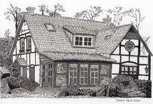 Realistische pentekeningen van de mooie provincie Limburg 