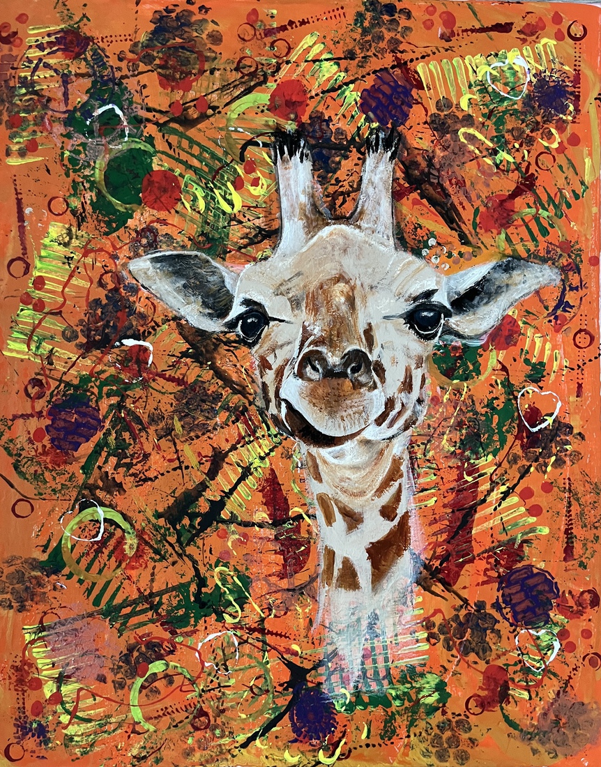 Kiekeboe giraffe