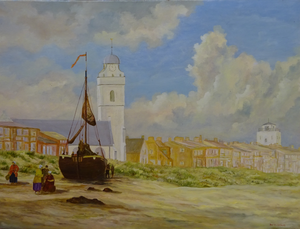 Schilderijen waar Katwijk is afgebeeld. Zowel hoe het toen was als hoe het nu is. 