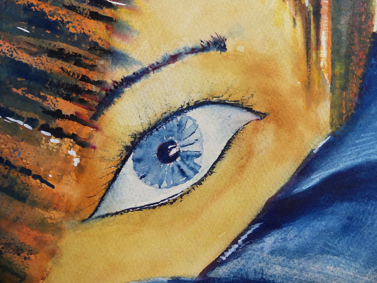 Serie 1 derde detail oog. Detail eye.