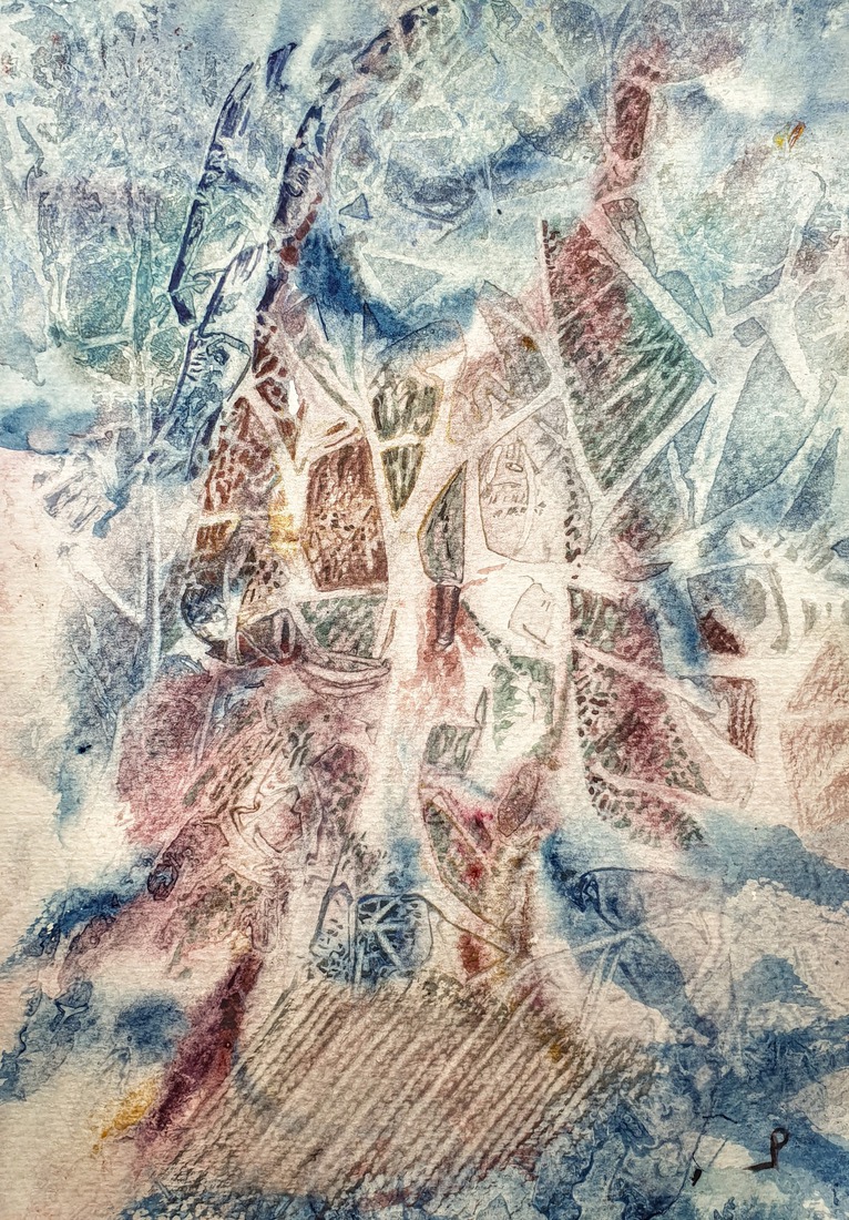 Fantasie in blauw.
