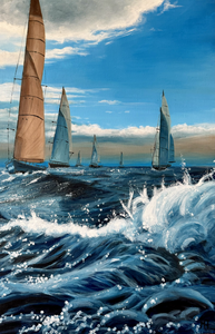 Mijn schilderijen met het thema bootjes vangen de magie van water en reflecties. Zeilboten, rustieke sloepen en dynamische golven vertellen verhalen van vrijheid en avontuur.