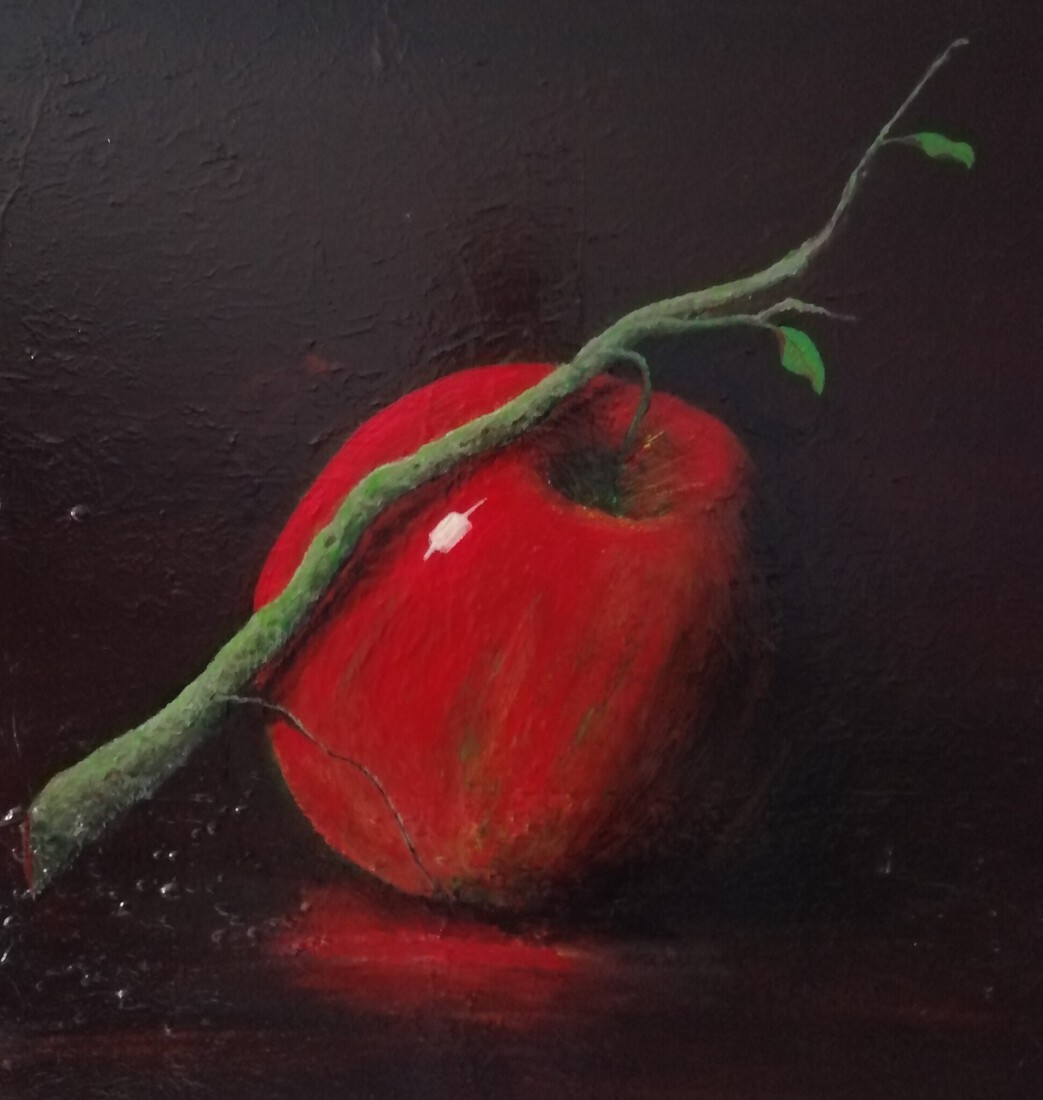 Stilleven rode appel