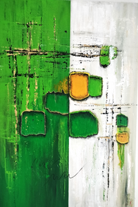 Abstract op grote panelen