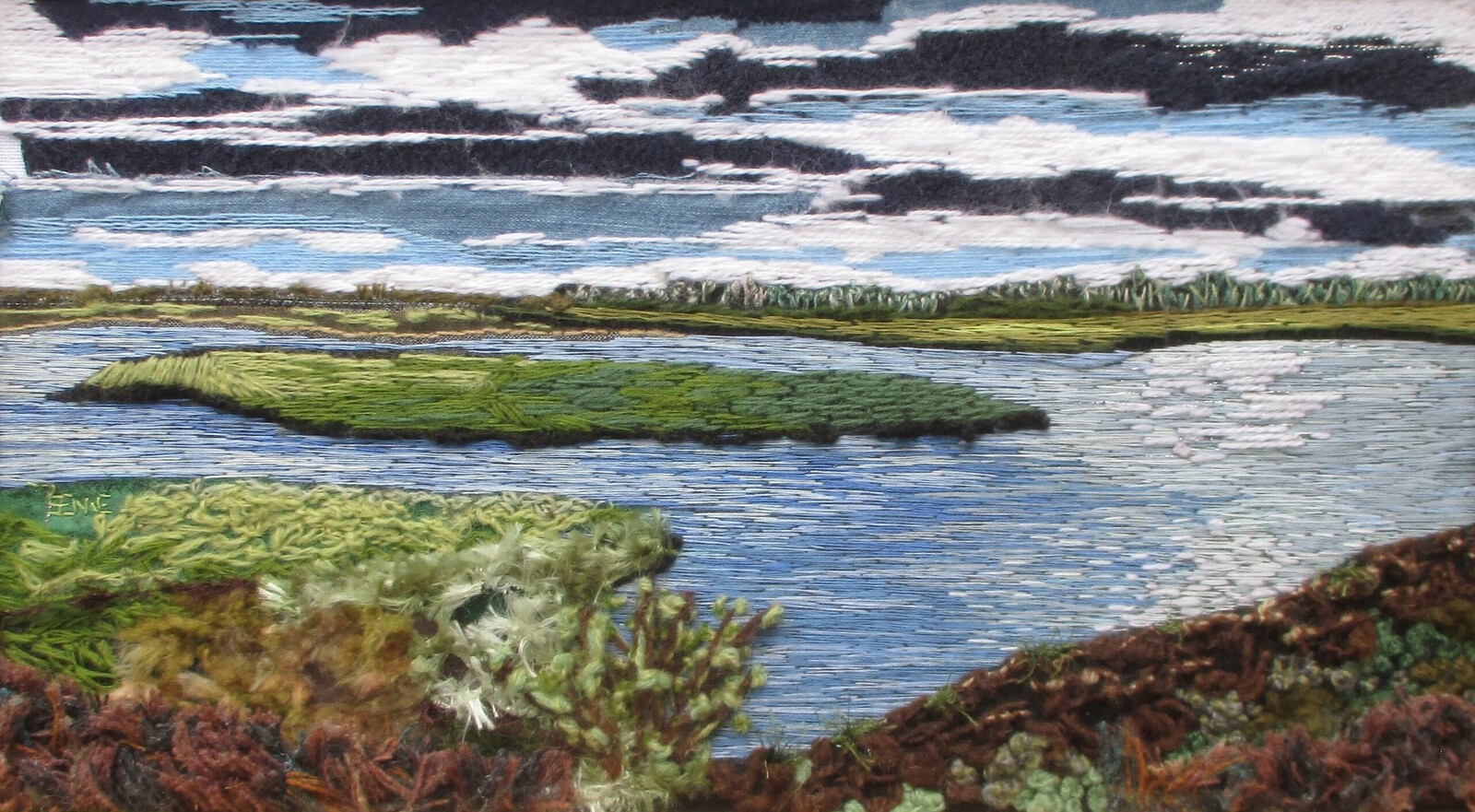 Ondergaande zon bij Neder-Rijn