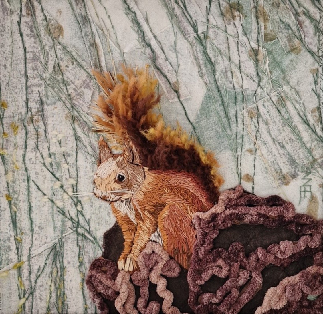 Eekhoorn, in het bos