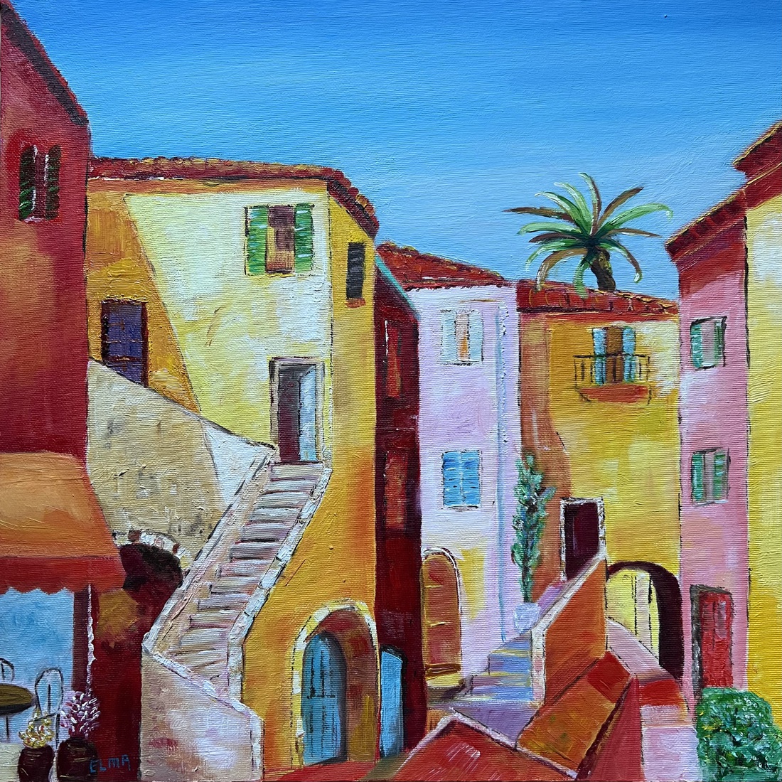 Zomerse sfeer in Frans dorp 1