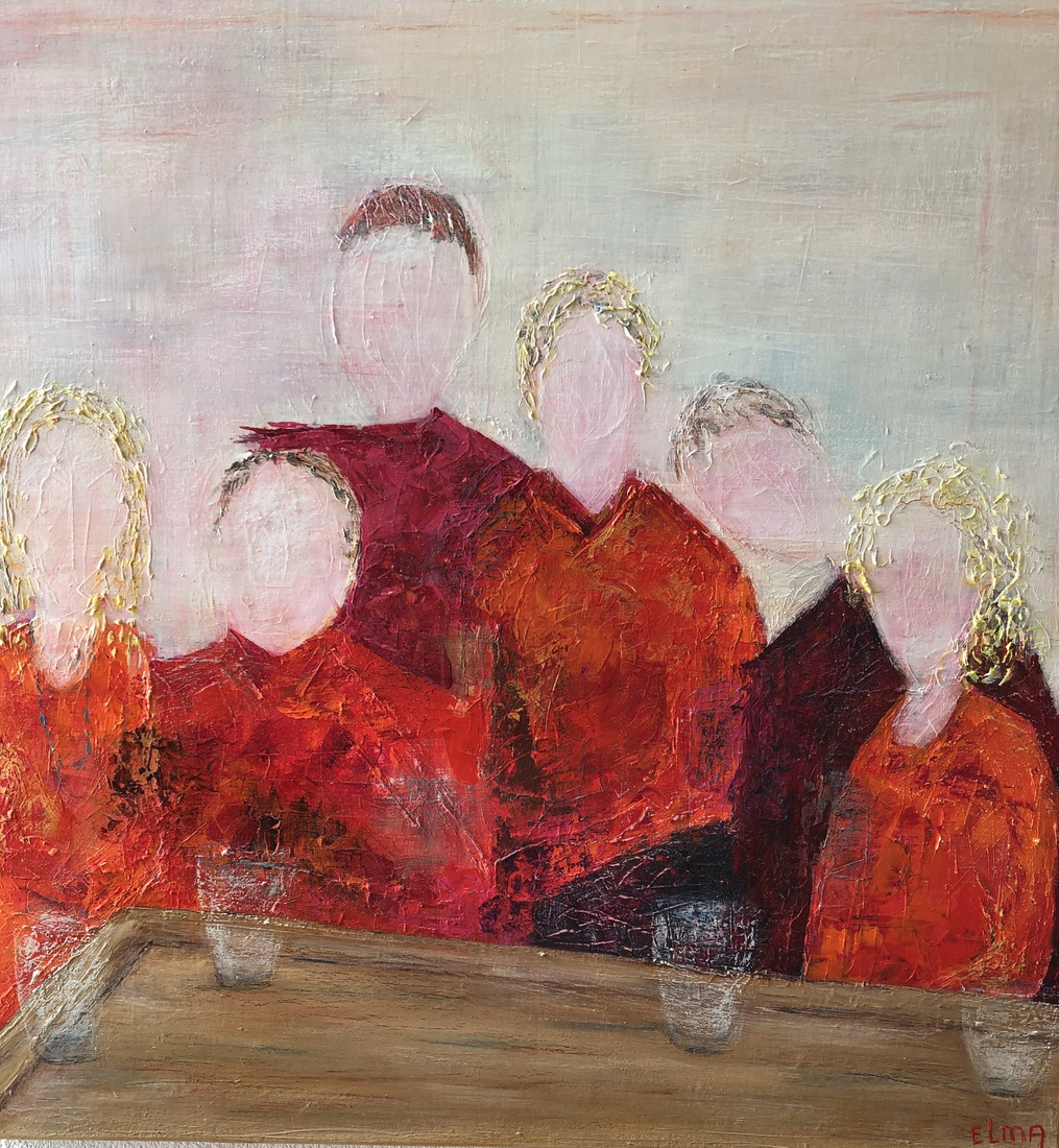 Vriendengroep in de kroeg 1