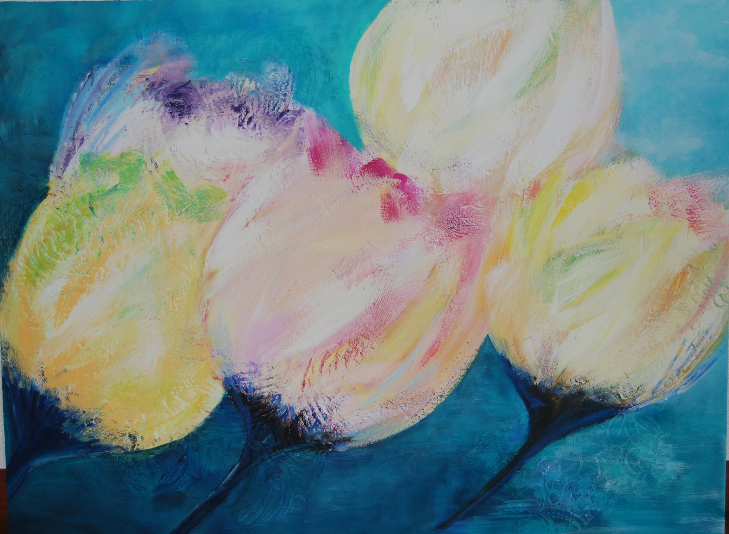 Tulpen in de wind