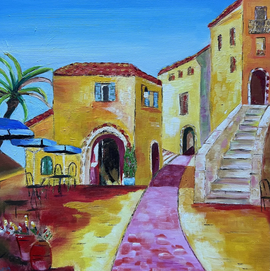 Zomerse sfeer in Frans dorp 2