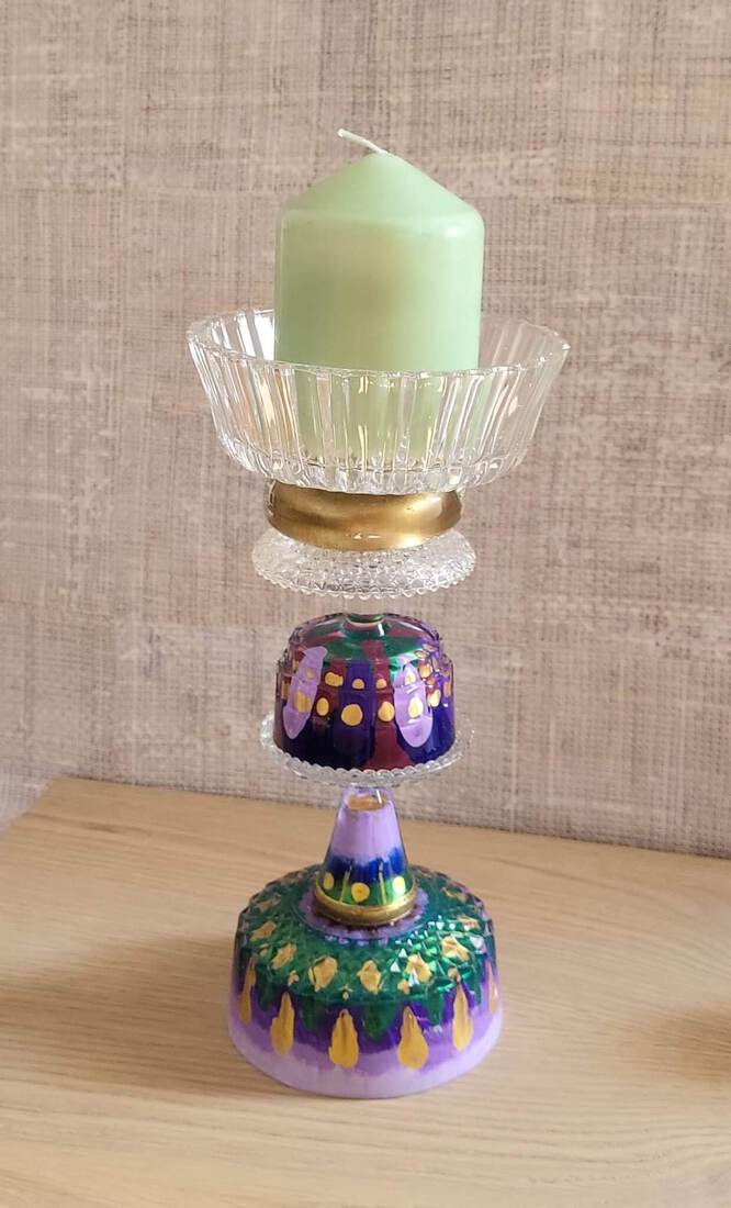 beauty in purple green