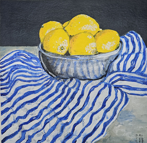 Veel werk van mij is aan de hand van voorwerpen uit bv Egypte. Ook werk naar aanleiding van werk van kunstenares Kate Jarvik Birch.