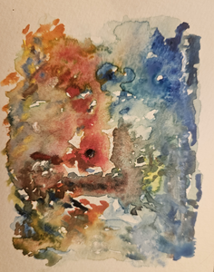 Naast het schilderen in realiteit is het abstract vanuit eigen gedachten een mooie manier om open te schilderen.