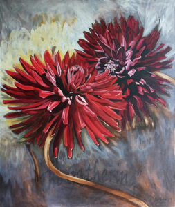 Groots en krachtig en tegelijkertijd teer en zacht met prachtig kleurenkleed verblijven zij hier, komen en gaan.