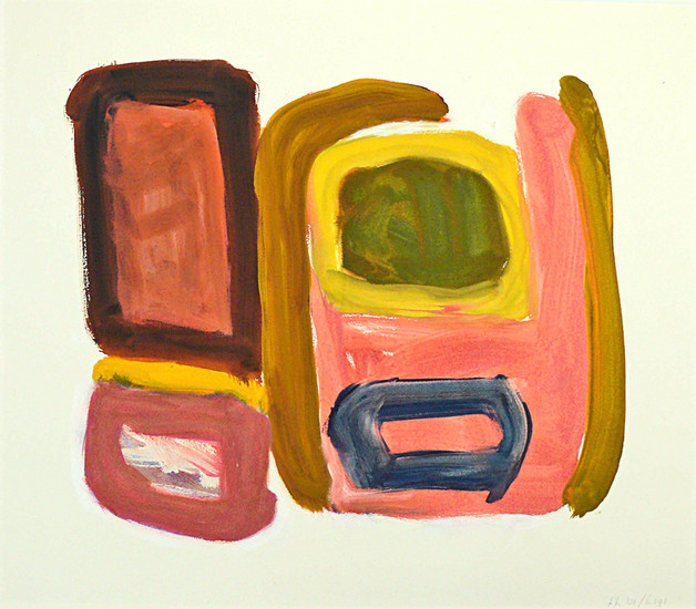 'Abstract stilleven' - gouache nr. 6.391 - * gratis kunst / nog beschikbaar