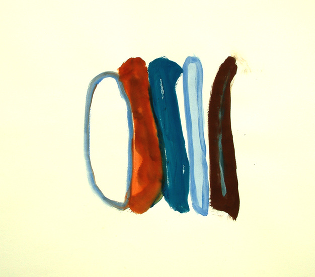 'Small togetherly' - abstracte gouache nr. 6.459 - * gratis kunst / niet meer beschikbaar