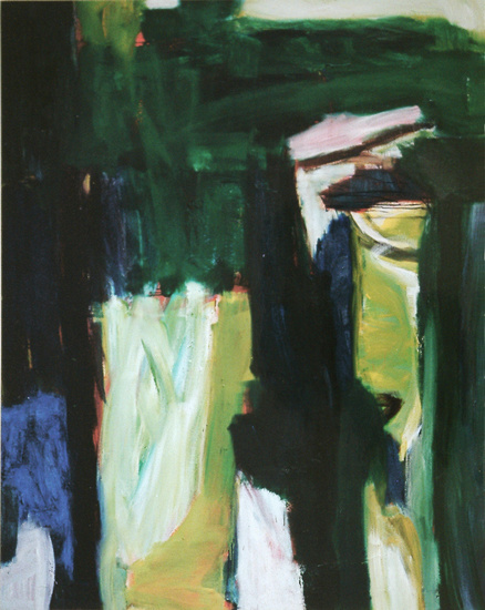 'Abstract bos' (nr. 4.083) - groot abstract schilderij - * Gratis kunst, niet meer beschikbaar