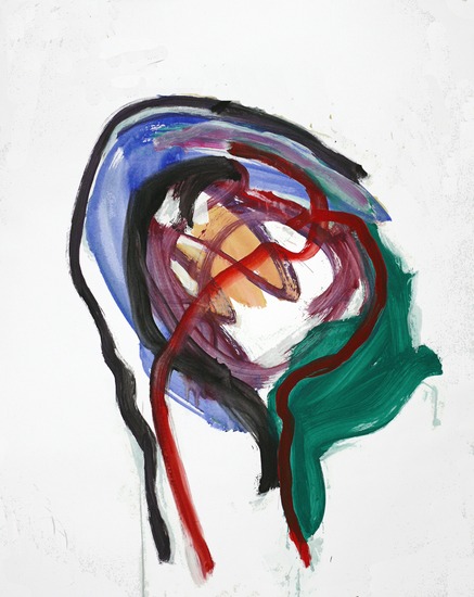 'Heldere geest' - abstract schilderij in acrylverf op papier; niet meer beschikbaar - ​​​​​​Fons Heijnsbroek