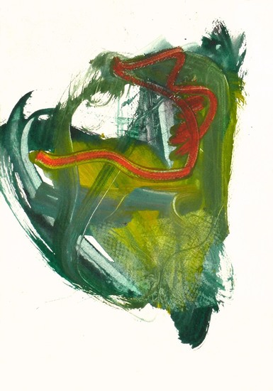 'Kitgen 9.' - kleine abstracte kunst - * verkocht, nog wel gratis in digitaal bestand voor laten maken van een art-print; ​​​​​​Fons Heijnsbroek