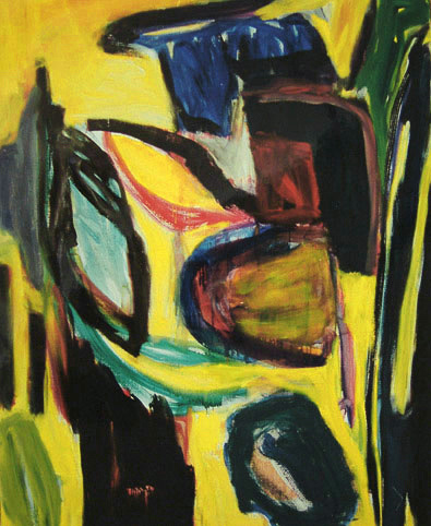 'On Nay' (Duitse abstracte schilder) - groot abstract schilderij; * Gratis kunst / niet meer beschikbaar