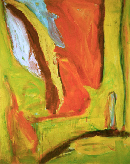 'Desert-like' (nr. 4.094) - groot abstract olieverfschilderij - * verkocht!