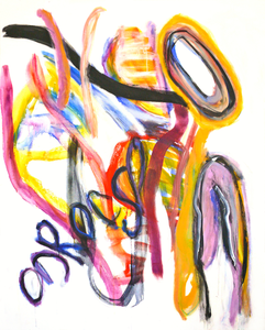 Grote, abstracte schilderijen (2006-09) in flinke formaten, met als motief: Dansende mensen in een zomer-stad. Slechts één schilderij in deze groep is nog beschikbaar. Mail me je keuze: fons-1951@outlook.com - dan zoek ik het werk op en houd ik het voorlopig voor je vast; Fons Heijnsbroek.