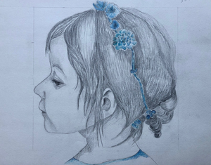 Tekeningen met grafiet en kleurpotlood