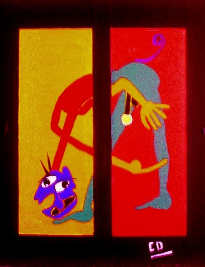 Man with Purple Tail