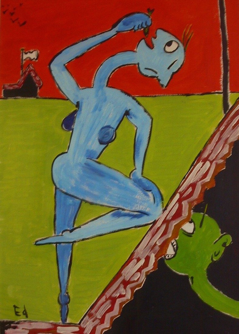 Man on a Roof