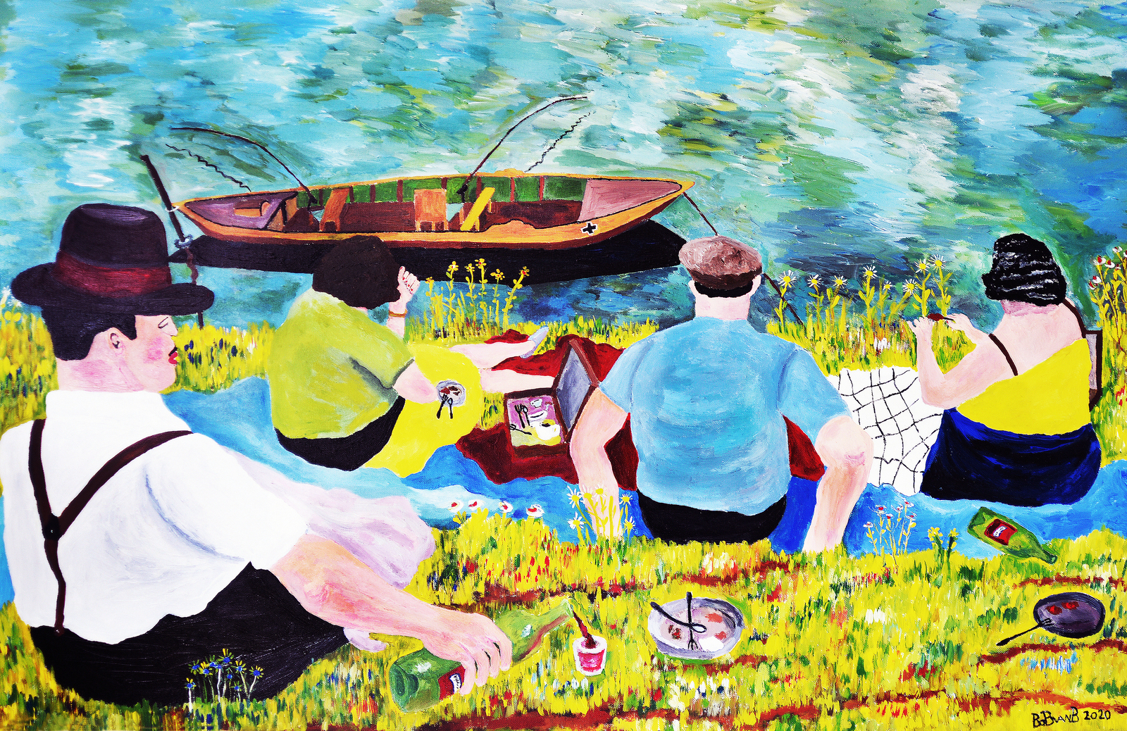 picknick aan de Marne