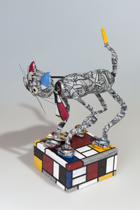 Katten die een relatie met kunst hebben.