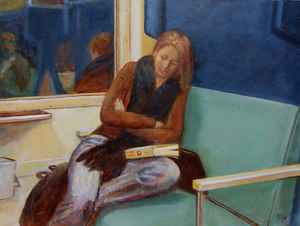 Mensen geschilderd in hun omgeving