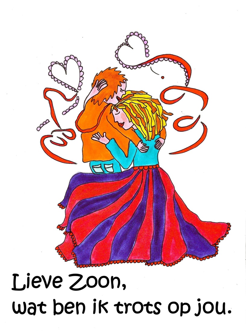 zoon ik ben trots op jou 