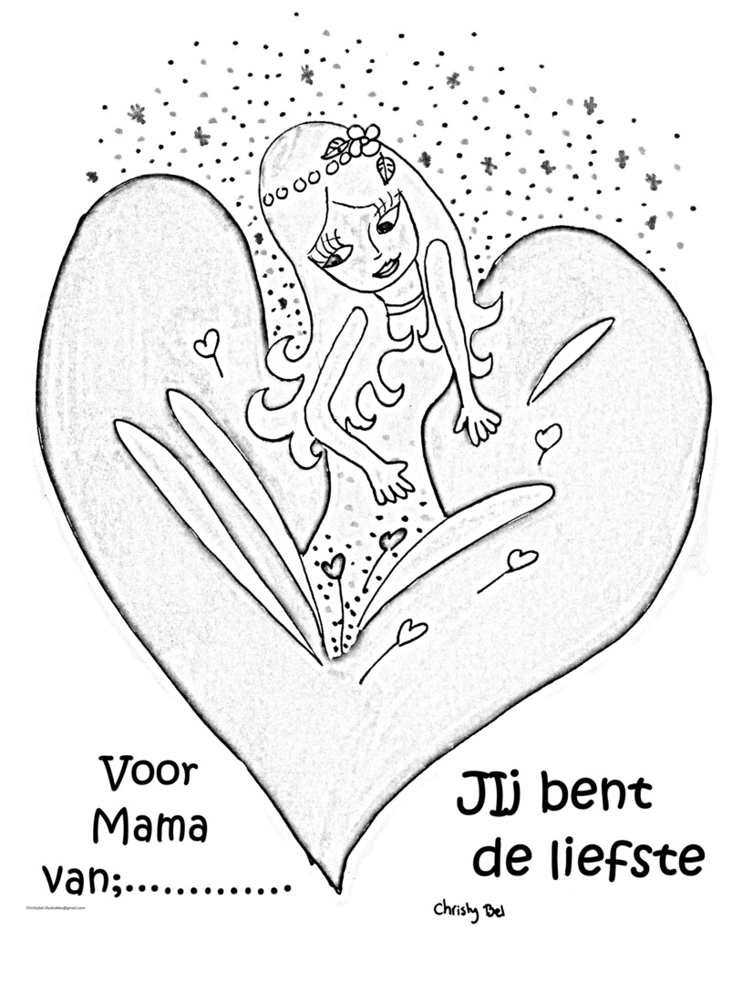 Moederdag tekening