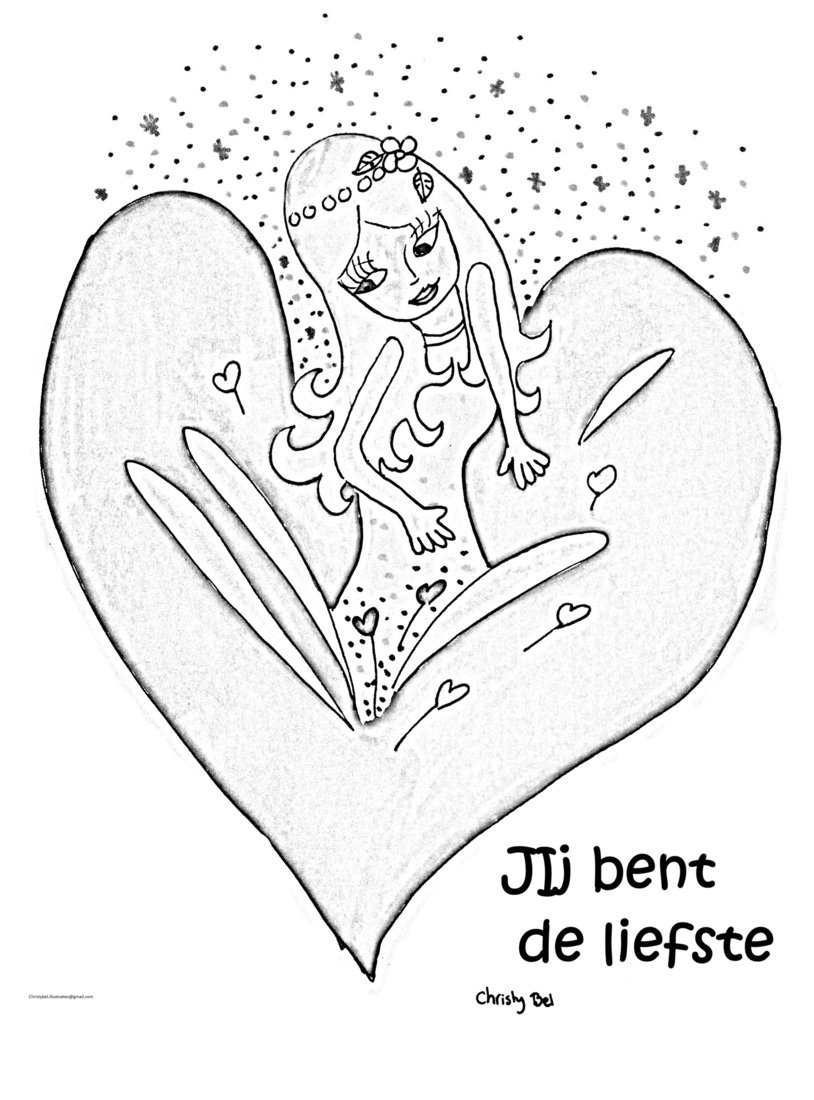 vrouw en hart
